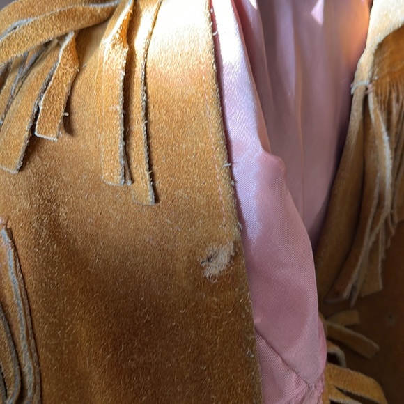 VINTAGE PYPSA | Kids Suede Fringed jacket Cowboy/Western theme - Picture 6 of 9
